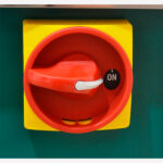 Flejadora automática de arco SPK 1602 botón encendido