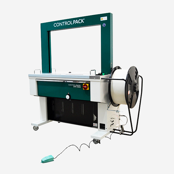 Flejadora automática de mesa SPK 1600 lateral derecho