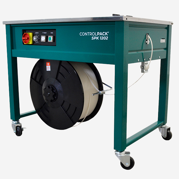 Flejadora semiautomática de mesa SPK 1202 lateral