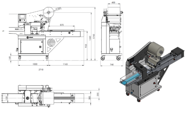 Layout Miniflow 400 EVO