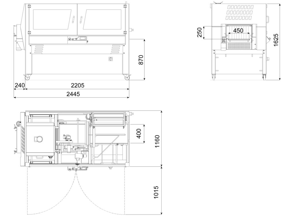Soldadora retráctil Pratika 55 Smart Plus layout