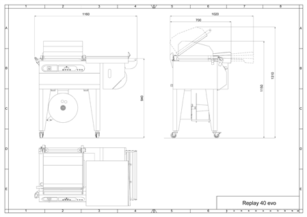 Campana retráctil Replay 40 EVO layout
