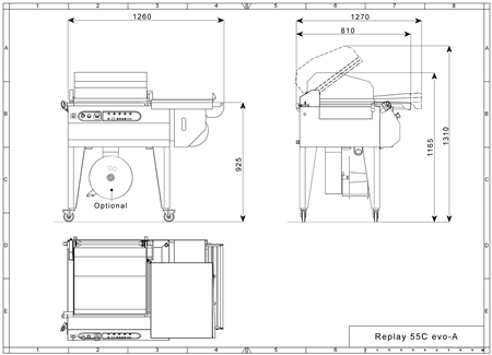Campana Retráctil Replay 55 C EVO layout