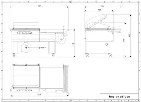 Campana retráctil Replay 85 EVO layout