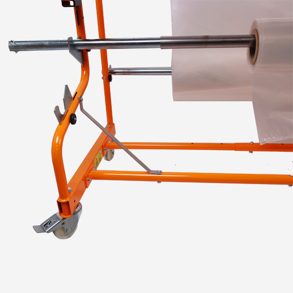 Mesa de sellado Multicover 955 detalle ruedas