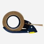 Precintadora manual para cinta reforzada de 75 mm lateral con cinta