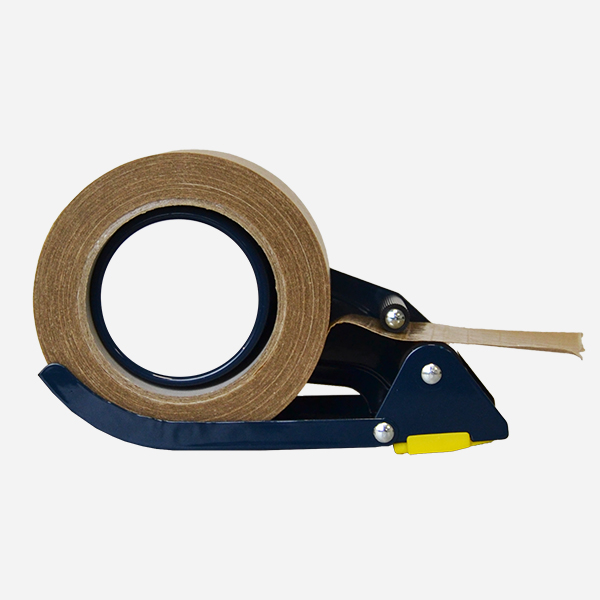Precintadora manual para cinta reforzada de 75 mm lateral con cinta