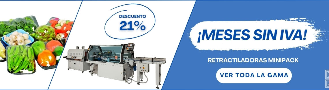 ¡Aprovecha el 21% de descuento en retractiladoras Minipack!