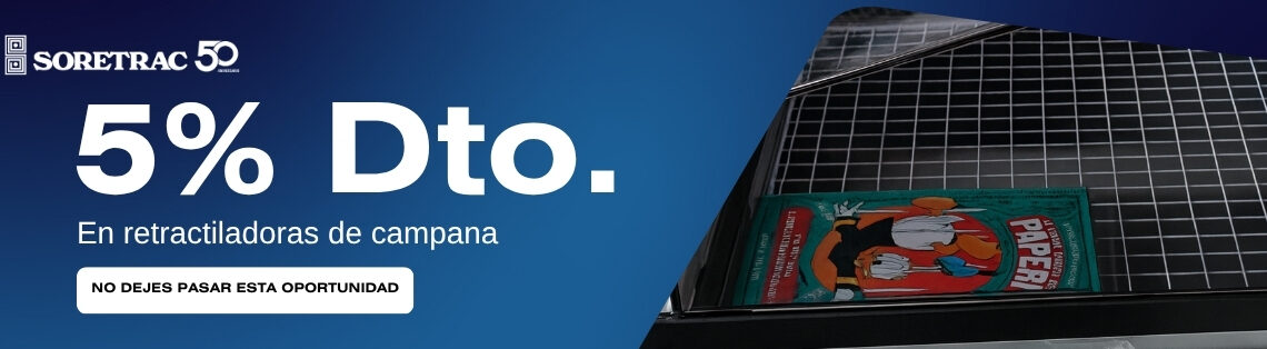 Última semana con 5% de descuento en retractiladoras de campana Minipack