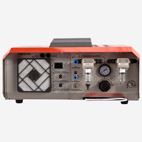 Selladora de bolsas SPK V / VI parte trasera